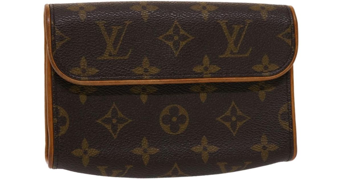 Louis Vuitton Pochette Florentine Canvas Clutch Bag (pre-owned) in