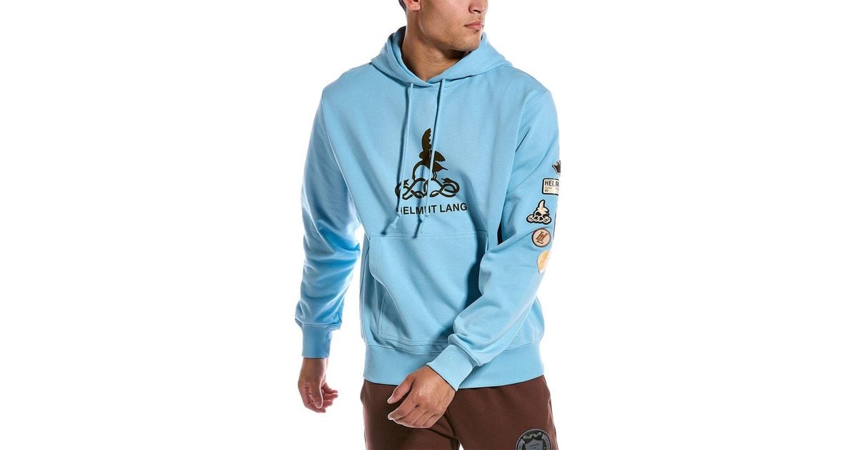 Helmut lang top hoodie blue