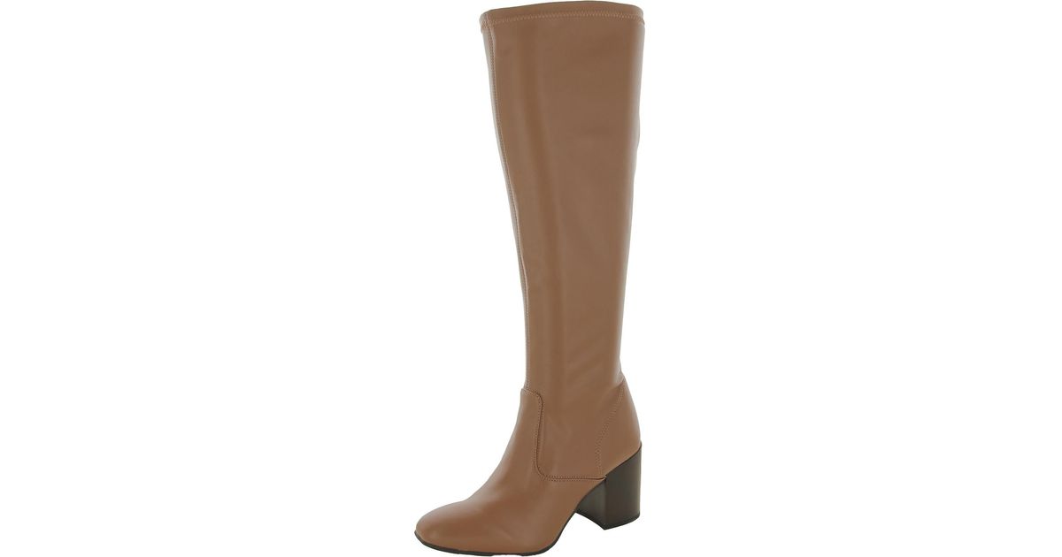 Franco Sarto Talfer Faux Leather Tall Knee-high Boots in Brown | Lyst