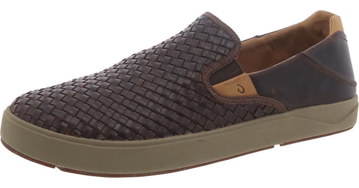 OLUKAI Lae'ahi Men's Slip-On Sneakers - Lightweight Breathable Mesh Casual Shoes