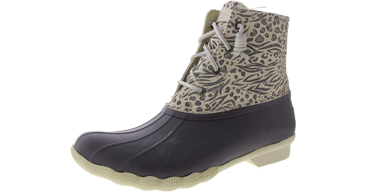 sperry saltwater animal print