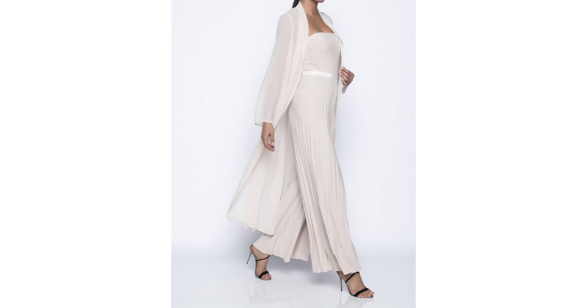 FRANK LYMAN Long Sheer Duster in White Lyst