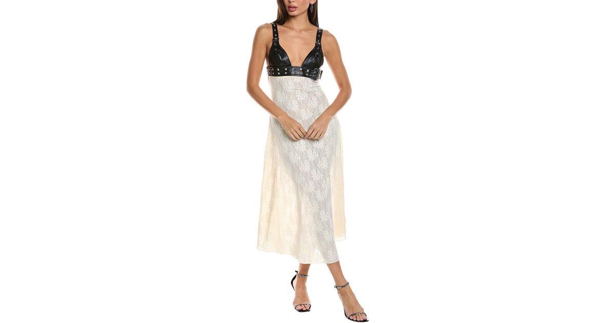 knee length dresses for ladies WeWoreWhat Corset Pleated Midi Dress main image 1