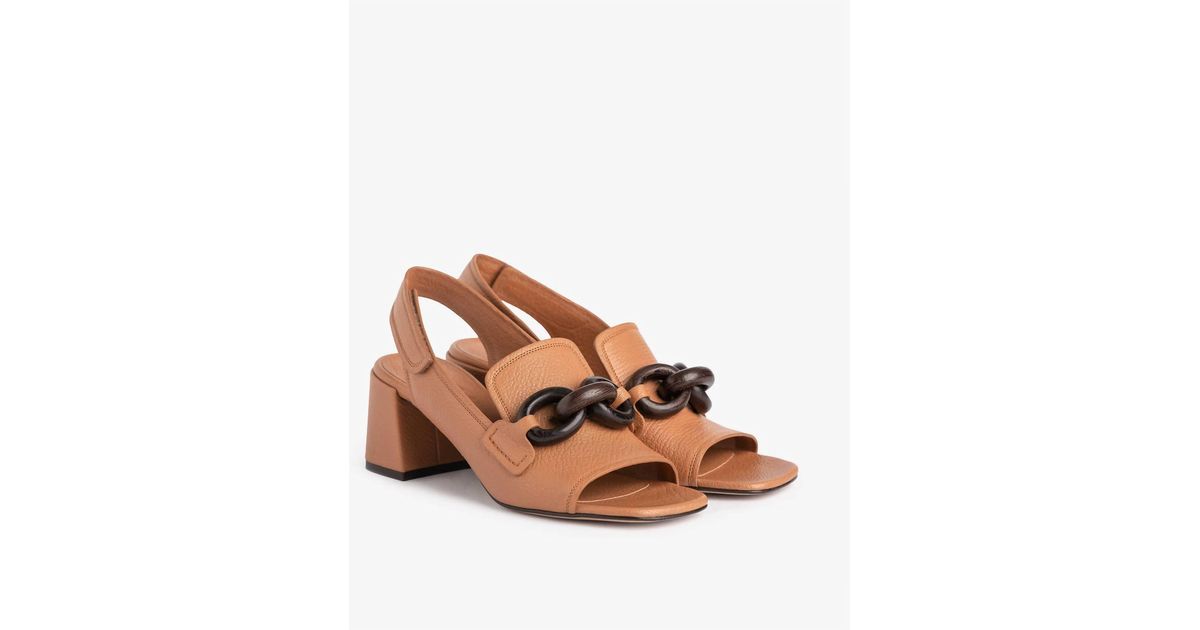 Pedro Garcia Udelia Heel Sandal in Brown Lyst