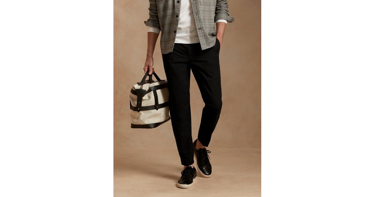Banana Republic Motion Tech Hybrid Pant in Black for Men Lyst