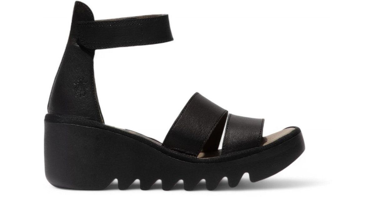 Fly London BONO290FLY Sandali Donna, Colore Nero, Taglia 39 EU, Pelle E Design Comfort
