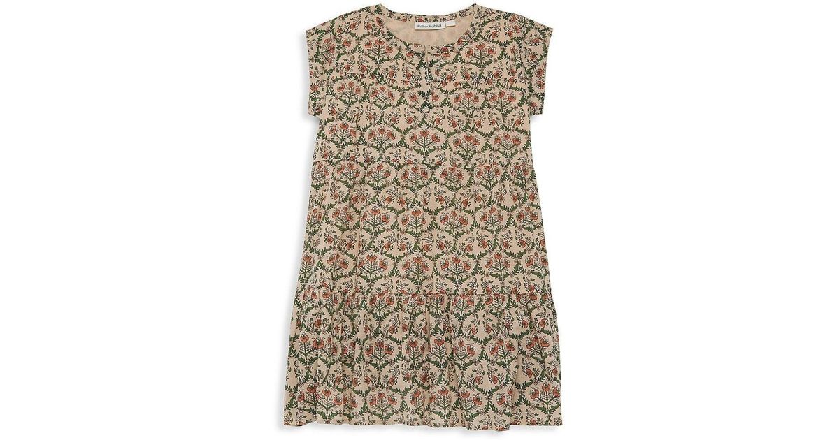 Hampton Roller Rabbit Roberta Roller Rabbit Hampton Pami Dress Girls Floral Ruffle Hem ...
