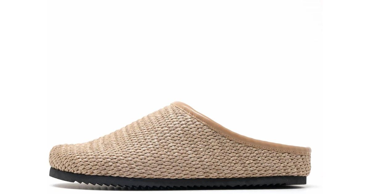 Roam Raffia Mule in Brown | Lyst