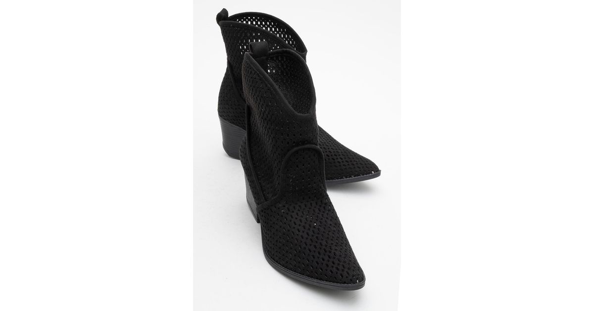 Pummer Boot Prologue Shoes Pera Block Heel Summer Boot in Black | Lyst