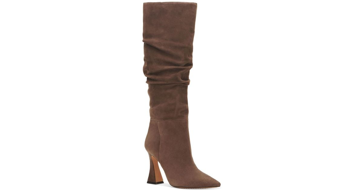 Vince Camuto Alinkay Slouch Kneehigh Boots in Brown Lyst