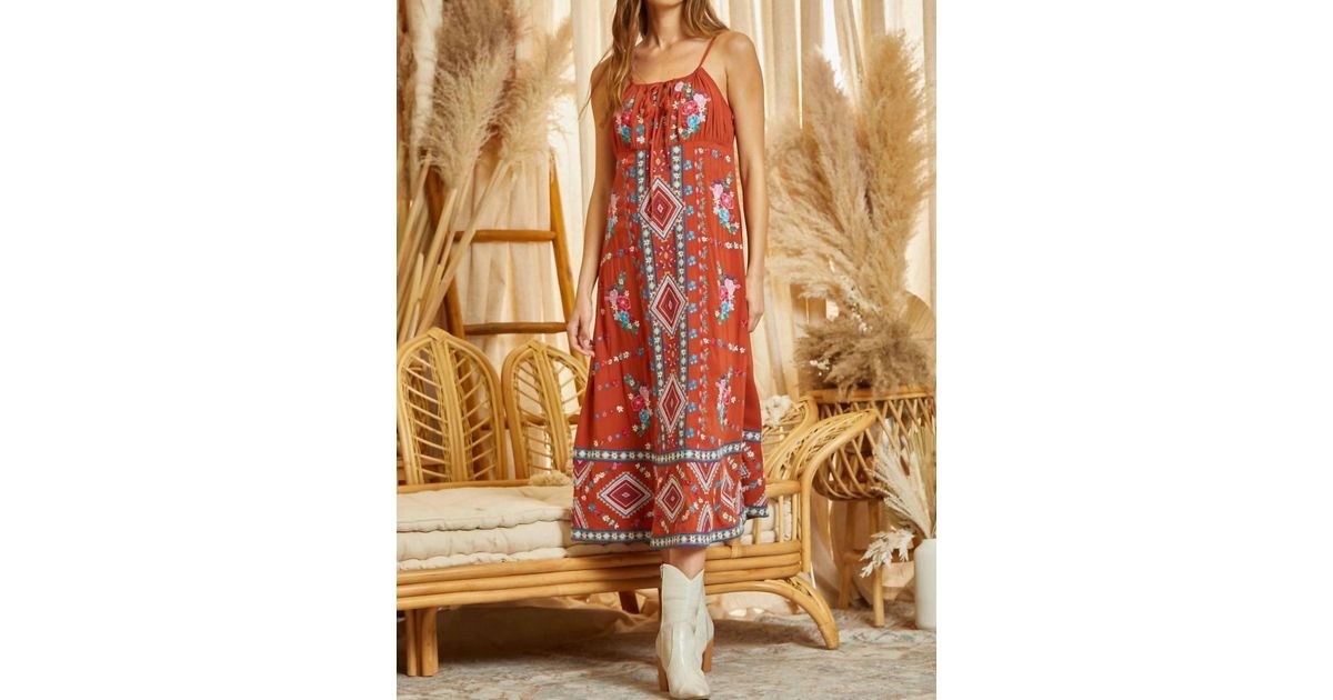 Brown Savanna Midi Dress main image 0