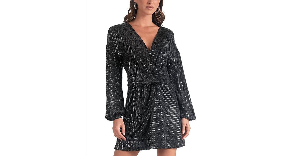 Elan Sparkle Dress in Black | Lyst