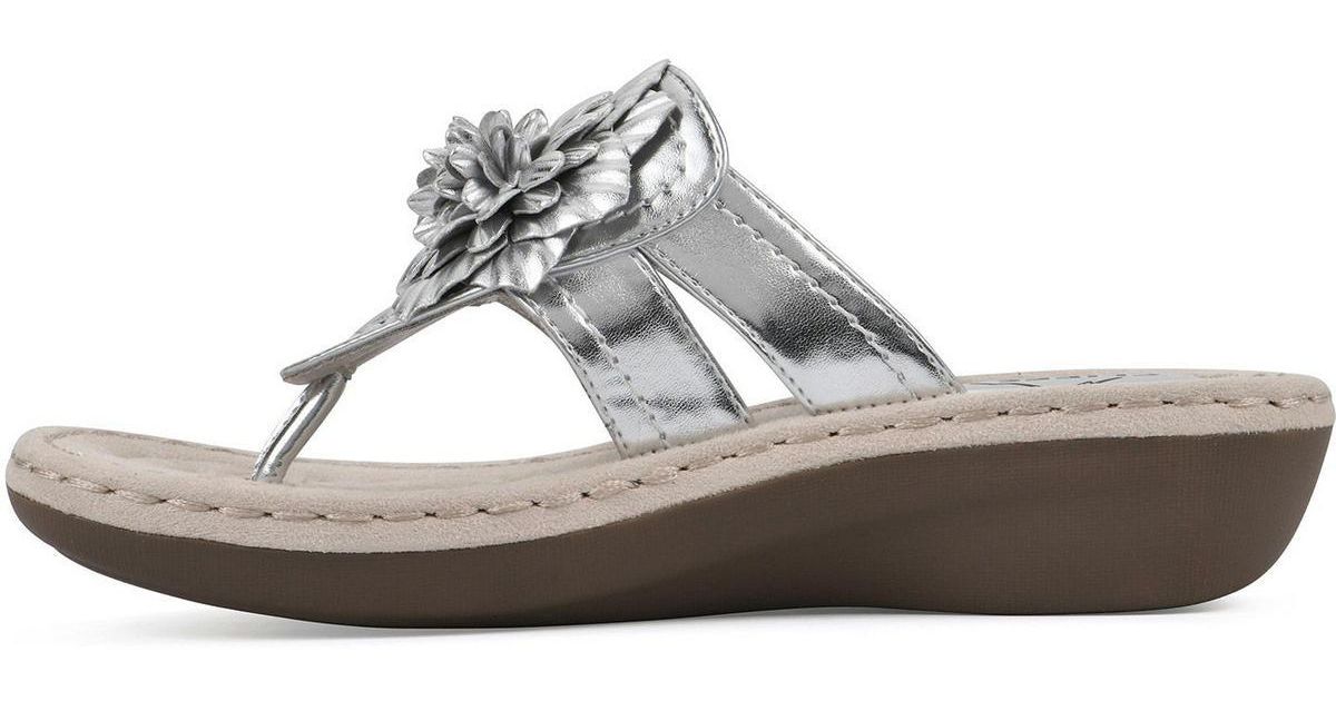 LW THONG SANDALS WHITE CALFSKIN