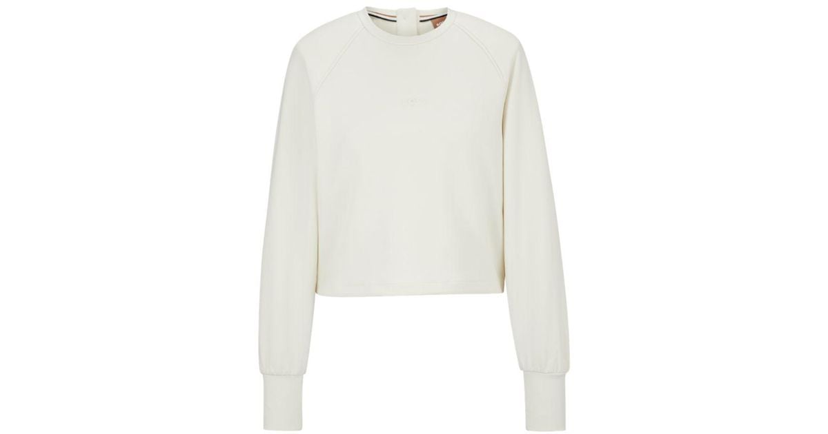 Boss white online sweatshirt