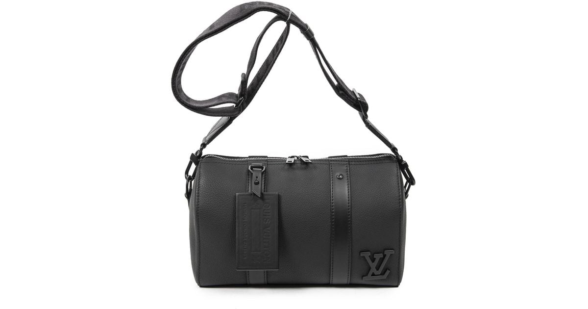 Louis Vuitton Ltd. Ed. virgil Abloh Aerogram Keepall City in Black