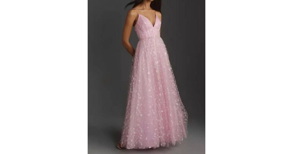 ML Monique Lhuillier Layla Lace Long Dress | Lyst ML Monique Lhuillier Layla Lace Long Dress | Lyst