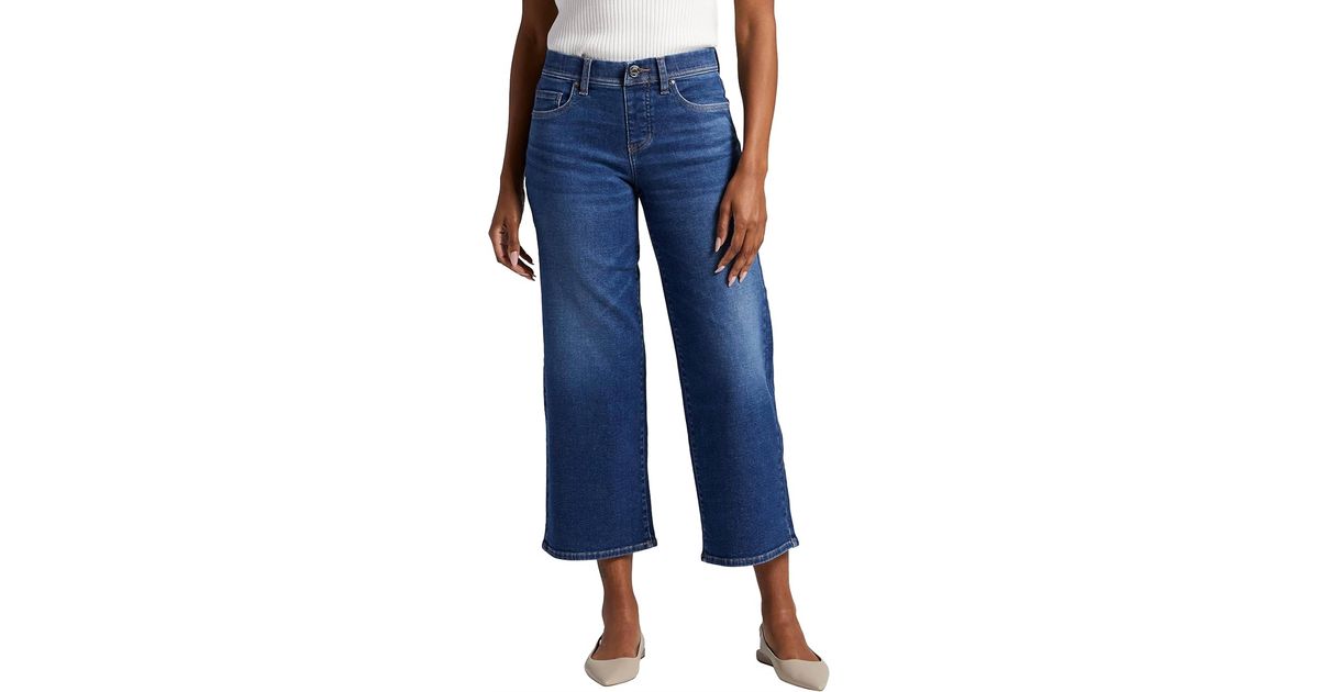 Jag Ava Mid Rise Wide Leg Jeans in Blue | Lyst