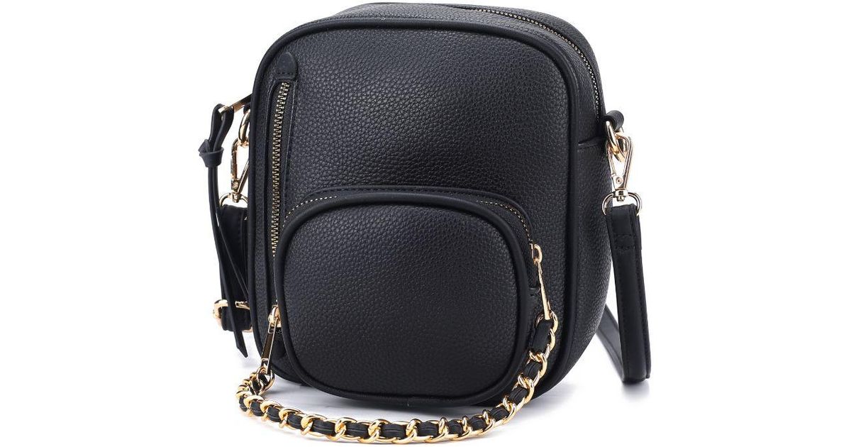 MKF Collection by Mia K Winona Vegan Leather Crossbody Bag in Black Lyst