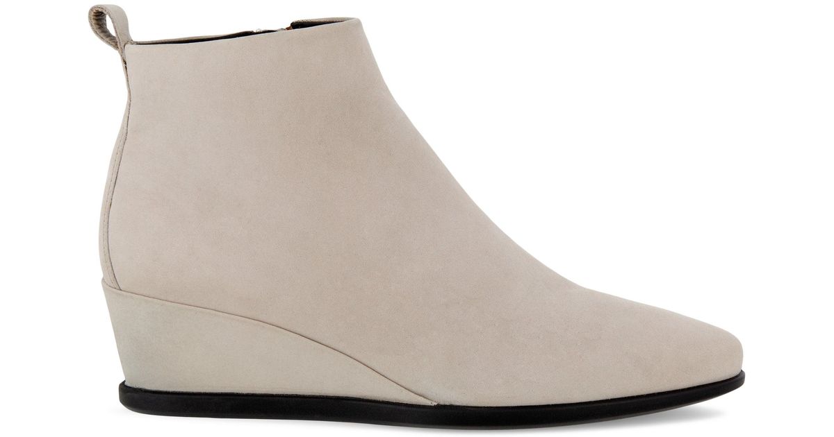 Ecco Shape 45 Wedge Ankle Boot in Gray | Lyst