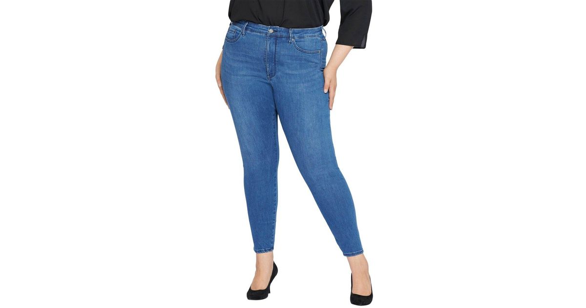 NYDJ Ami High-rise Skinny Jean in Blue | Lyst
