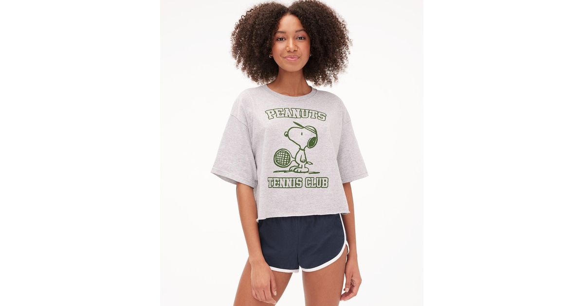 Aéropostale Snoopy Tennis Club Graphic Tee in Gray | Lyst