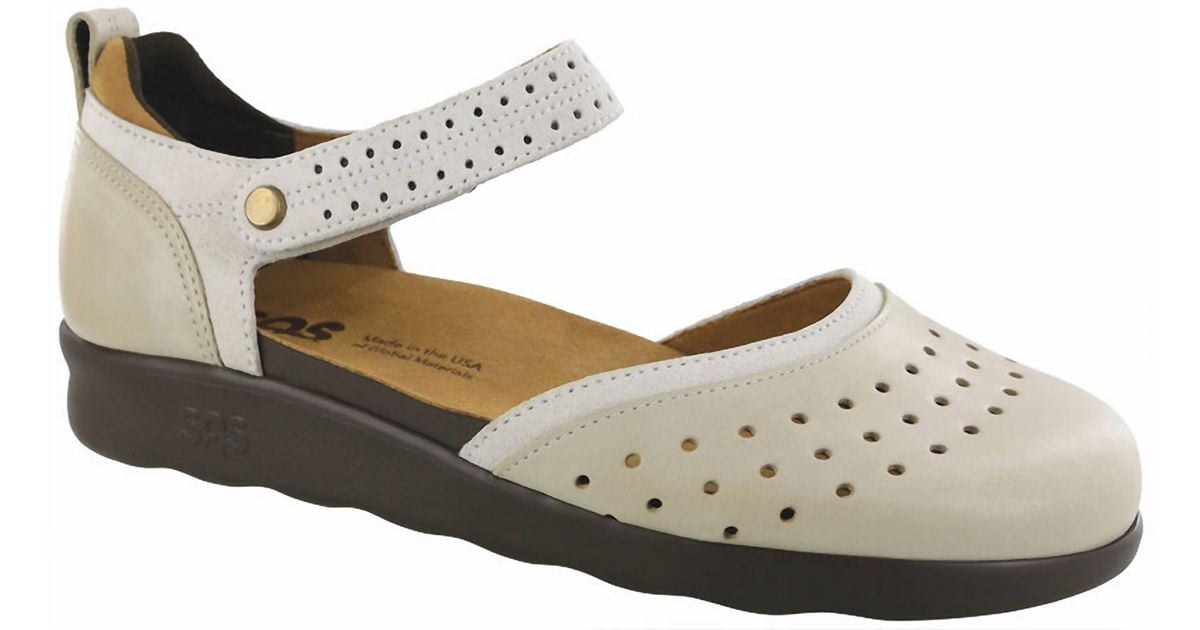 SAS Eden Mary Jane Shoe Medium Width In Driftwood in Black Lyst