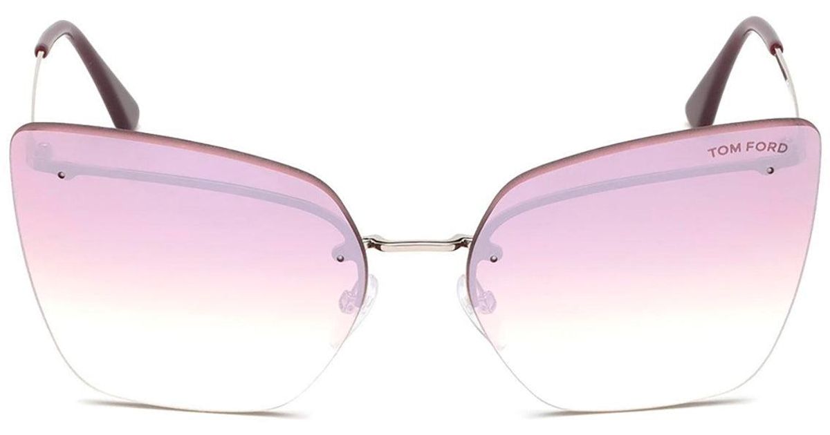 Tom Ford Ft0682 16z Cat Eye Sunglasses in Black | Lyst