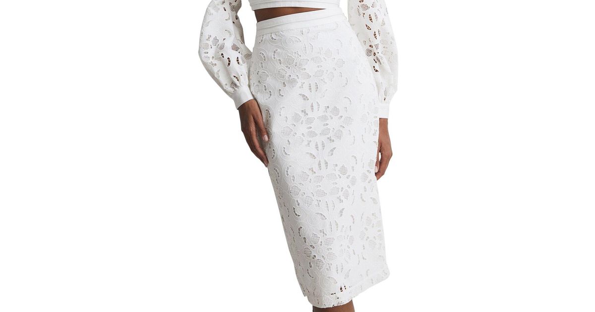 【海外限定】REISSスカート☆Taupe Brown Rita Lace Pencil Skir Buy Reiss Taupe Brown Rita Lace Pencil Skirt from Next USA