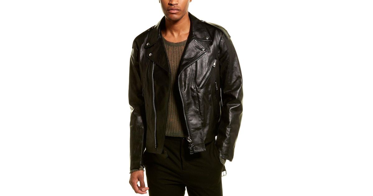 Valentino Leather Jacket in Black for Men | Lyst