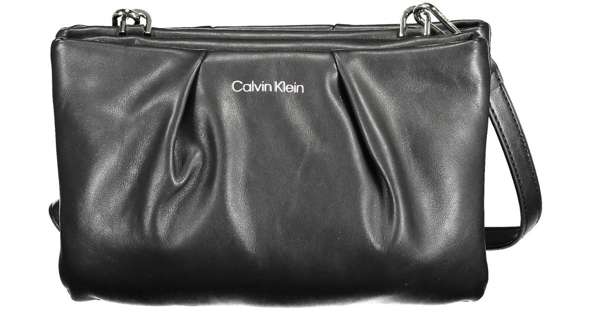 Calvin Klein Polyurethane Handbag in Black Lyst