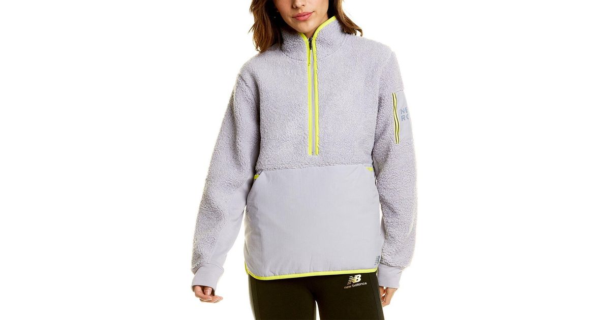 New Balance Women's Q Speed Sherpa Anorak Jackets â¢ Pris