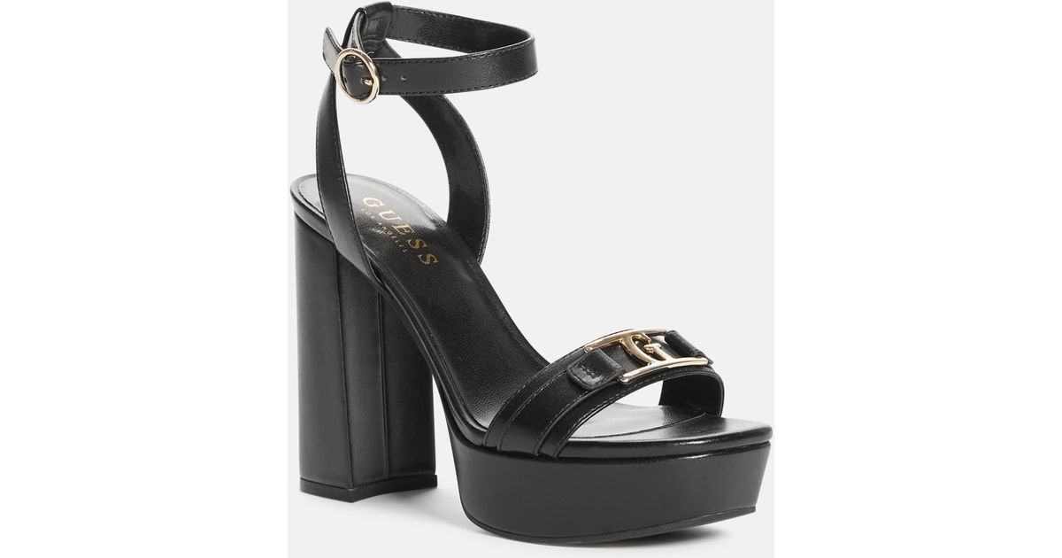 platform guess high heels