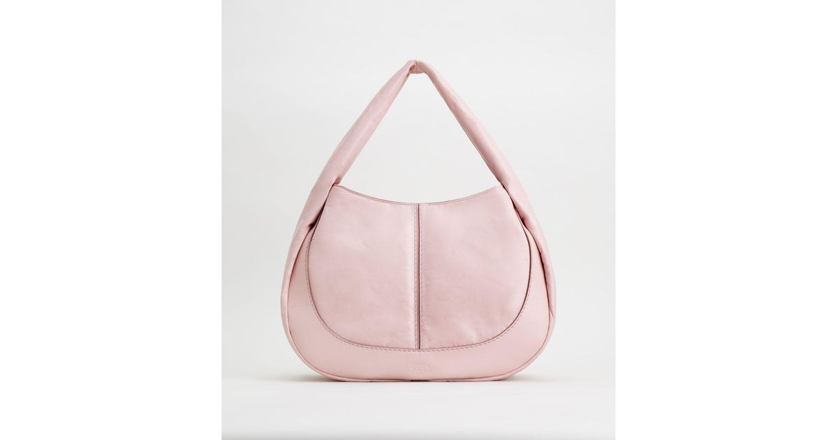 Tod's Shirt Hobo Bag Medium in Pink Lyst