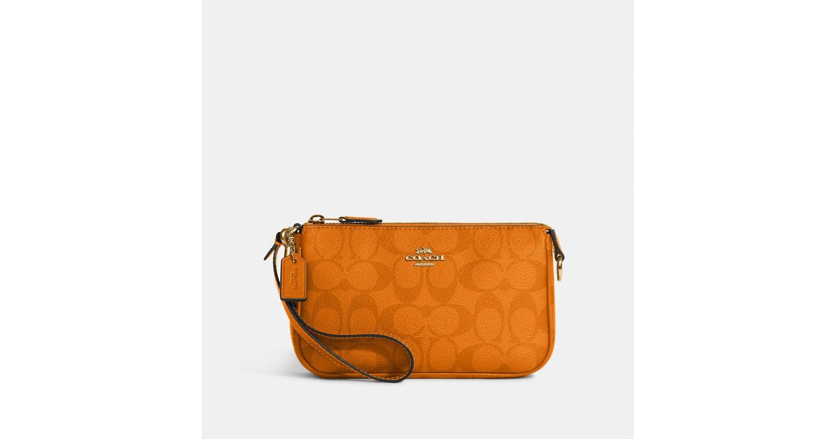 COACH Nolita 19 In Signature Canvas in Orange Lyst