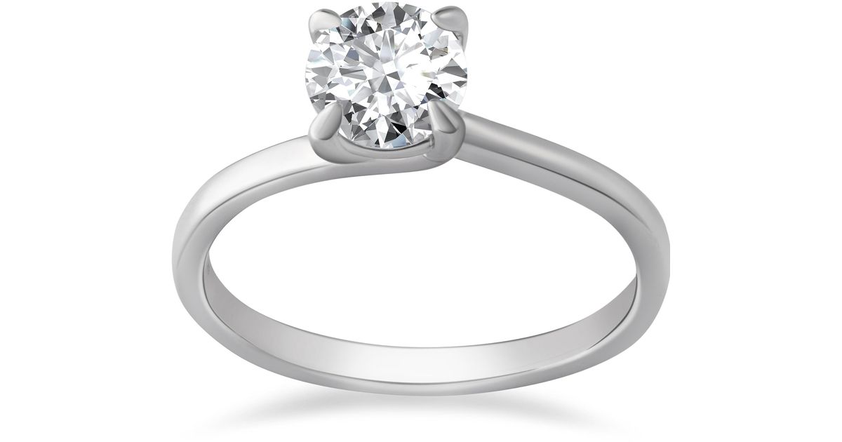 Pompeii3 1 Ct Diamond Solitaire Engagement Ring 14k Gold in White Lyst
