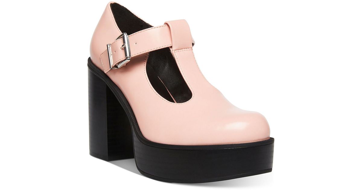 Madden Girl Roony Buckle Platform Mary Janes in Black Lyst