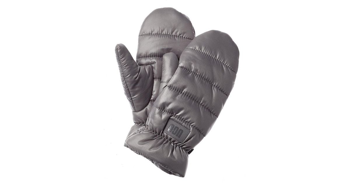 UGG Puff Yeah All Weather Mittens in Gray | Lyst