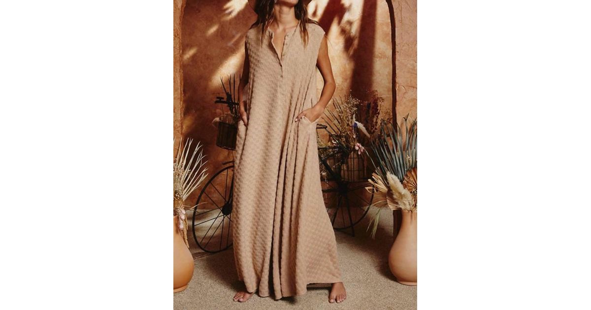 FULL LENGTH SUIT STYLE JUMPSUIT - taupe brown