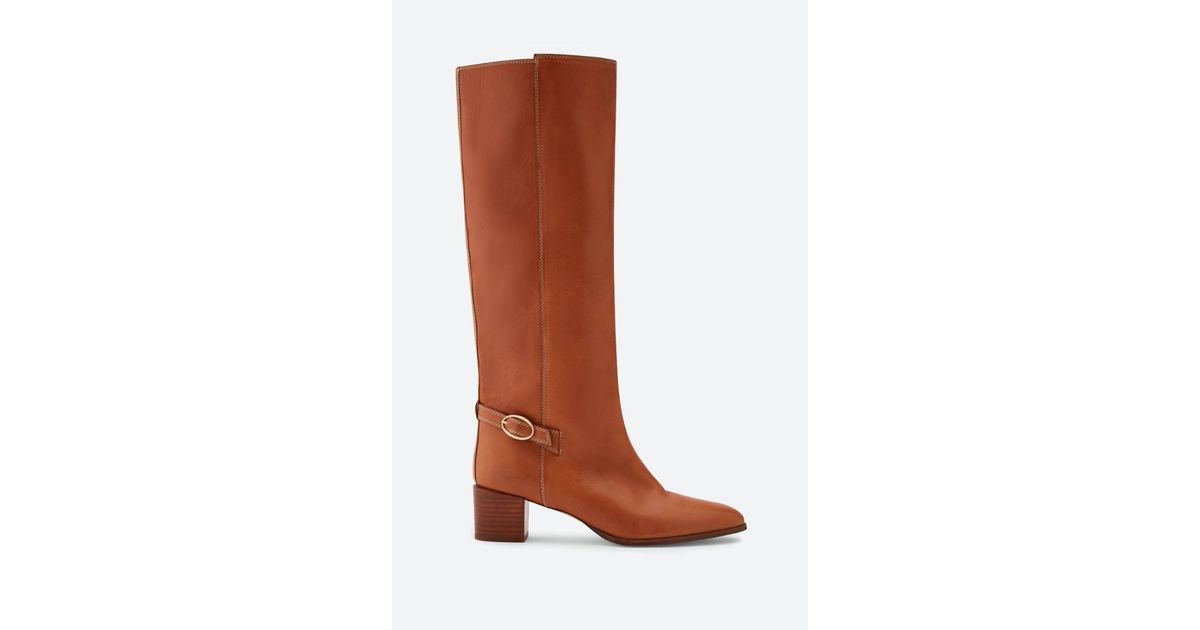 Vanessa Bruno Bottes Boots In Brown Lyst vanessa-bruno-bottes-boots-in-brown-lyst