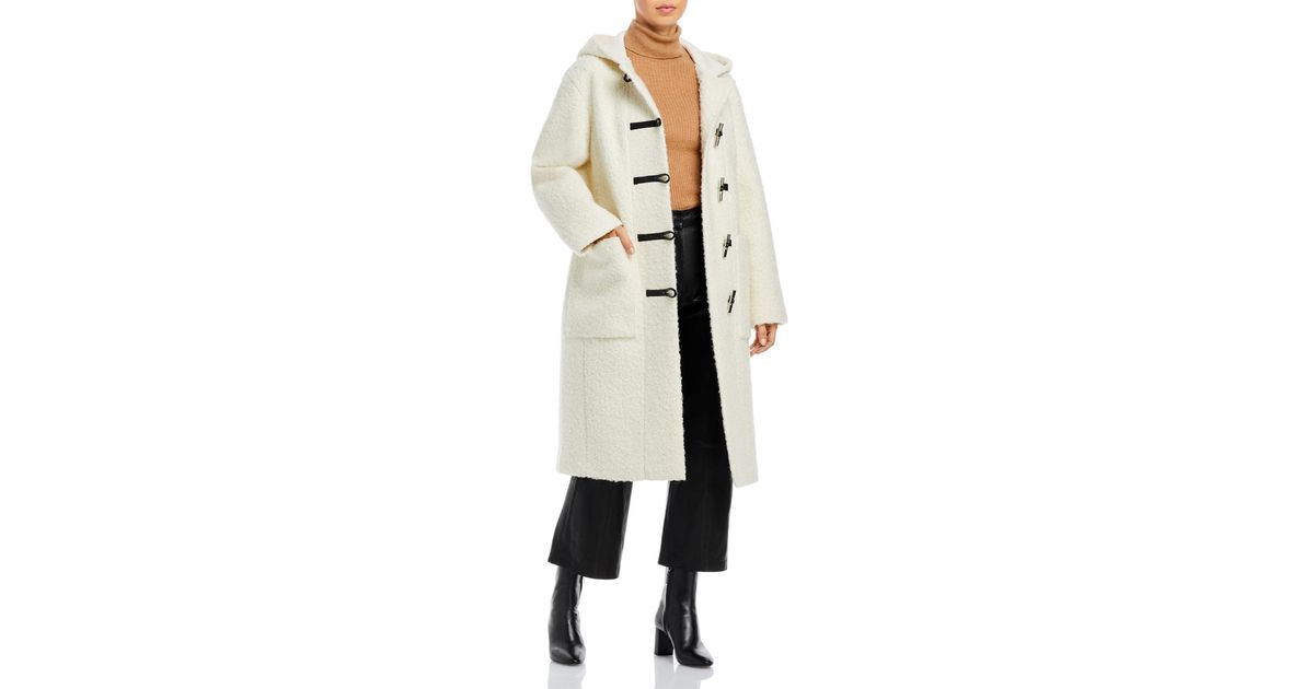 Theory shearling shop robe coat