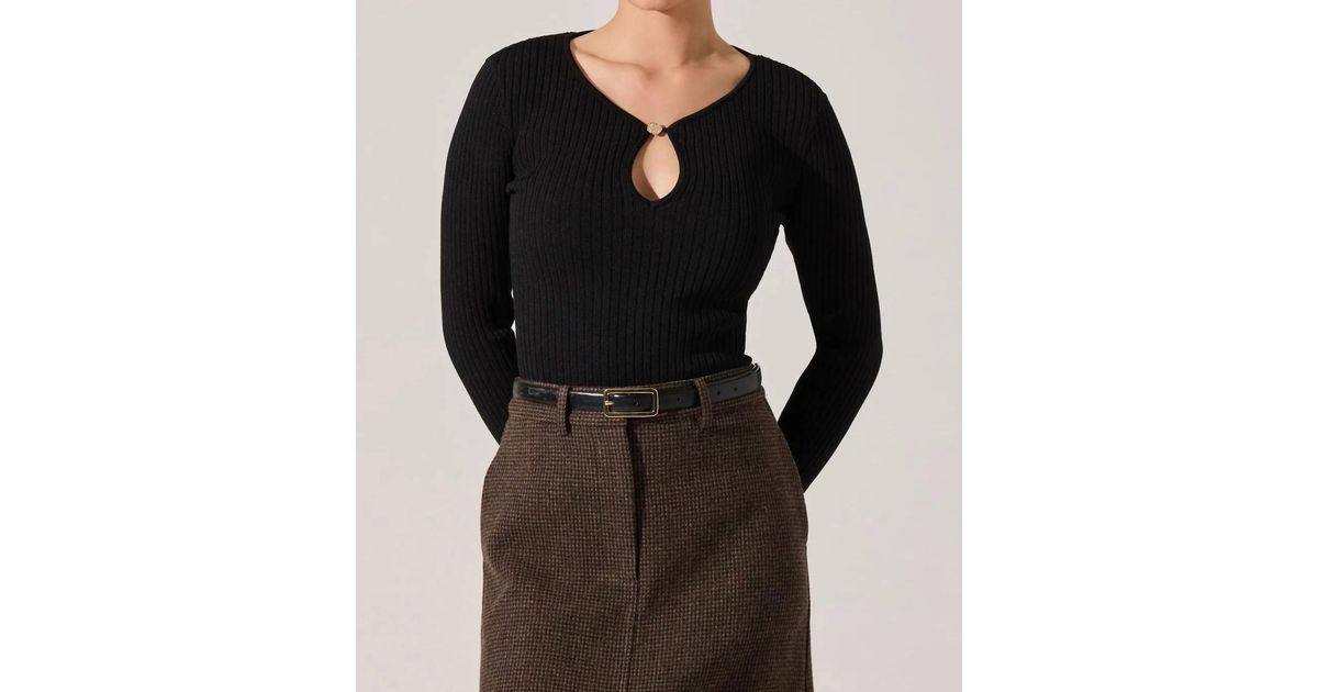 Lynly Astr Lynly Sweater in Black | Lyst