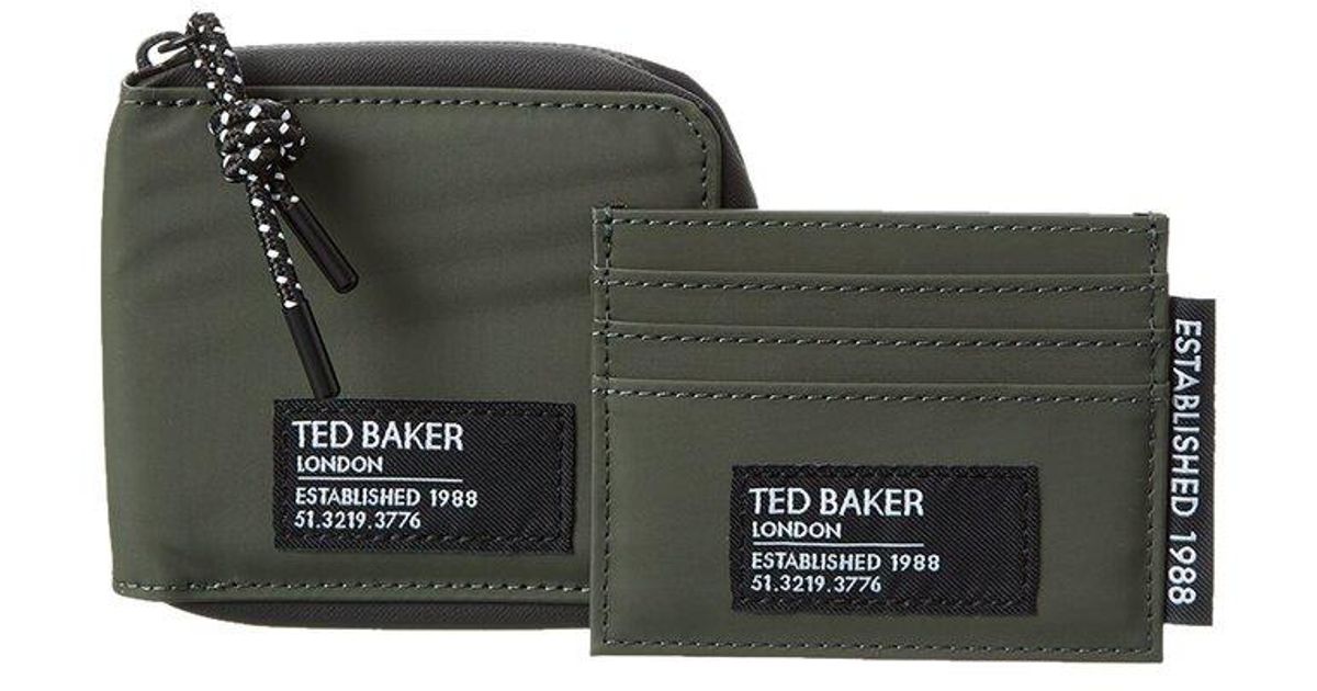 Ted Baker Bentch Wallet & Card Holder in Black | Lyst