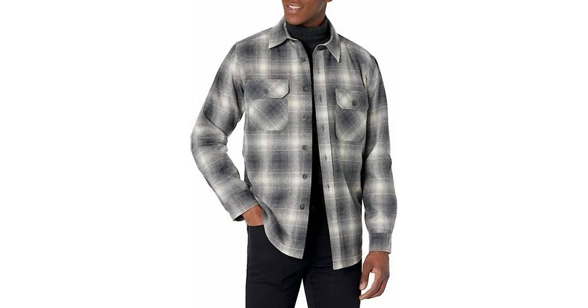 Pendleton Men's Cpo Shirt Jacket in Gray for Men Lyst