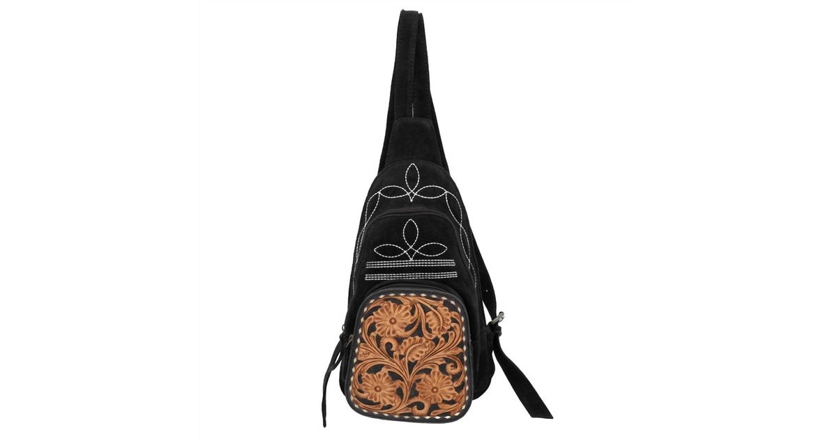 American Darling Boot Stitch Backpack in Black | Lyst