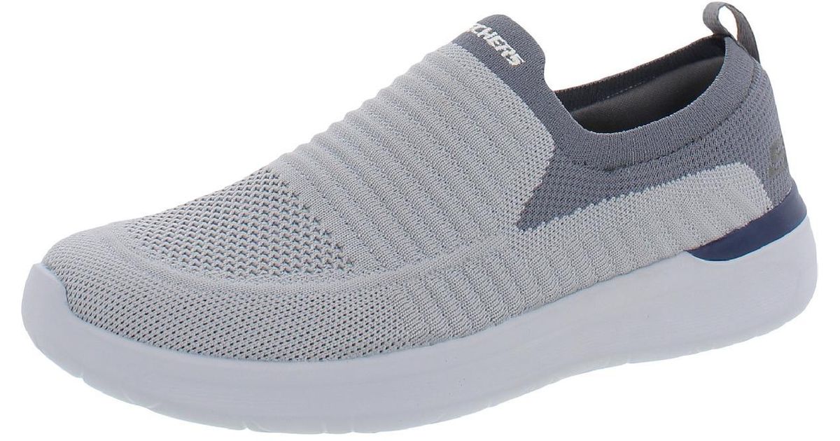 Skechers Lattimore- Carlow Fitness Lifestyle Slip-on Sneakers in Gray ...