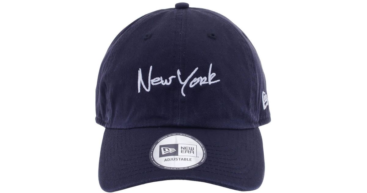 KTZ New York Script Classic Cap in Blue for Men | Lyst