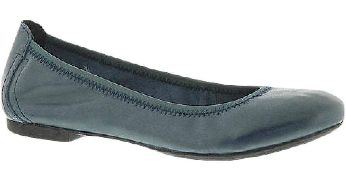 Born Julianne Leather Slip On Ballet Flats in Blue Lyst