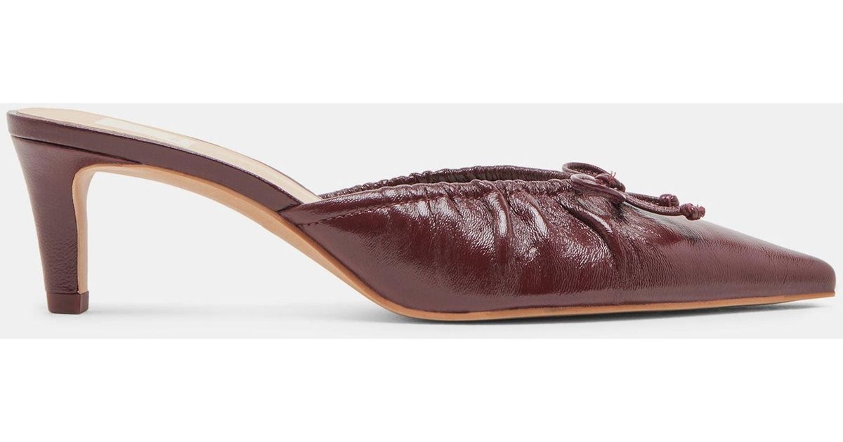 Dolce Vita Kairi Mid Heels Cranberry Crinkle Patent in Pink Lyst