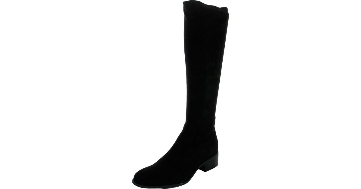 Cole Reaction Salt Stretch Zipper Block Heel Kneehigh Boots in
