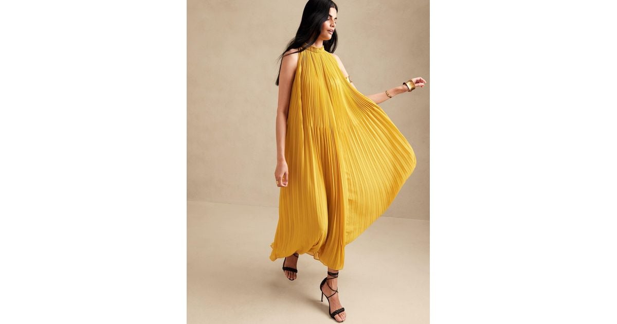 Banana Republic Radiant Maxi Dress in Yellow Lyst